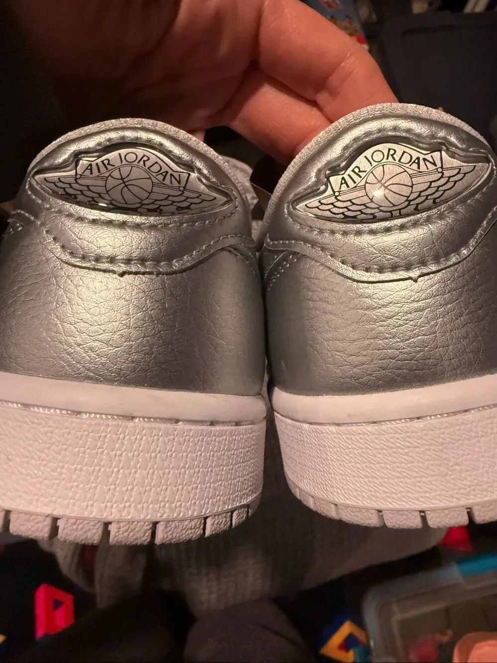 Brand New Nike Men’s White Air Jordan 1 Retro Low OG Sneaker Shoes Size 7